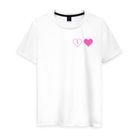 Мужская футболка хлопок с принтом Yungblud heart , 100% хлопок | прямой крой, круглый вырез горловины, длина до линии бедер, слегка спущенное плечо. | Тематика изображения на принте: 
