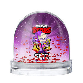 Снежный шар с принтом BRAWL STARS EMZ , Пластик | Изображение внутри шара печатается на глянцевой фотобумаге с двух сторон | brawl stars | brawl stars emz | brawler | emz | бравл старз | бравлер | эмз