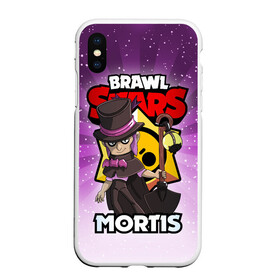 Чехол для iPhone XS Max матовый с принтом BRAWL STARS MORTIS , Силикон | Область печати: задняя сторона чехла, без боковых панелей | brawl stars | brawl stars mortis | brawler | mortis | бравл старз | бравлер | мортис