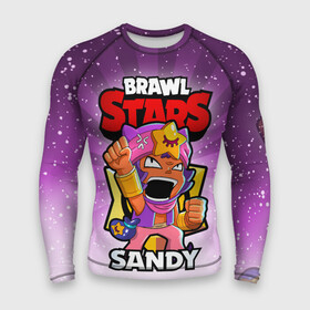 Мужской рашгард 3D с принтом BRAWL STARS SANDY ,  |  | brawl stars | brawl stars sandy | brawler | sandy | бравл старз | бравлер | сэнди