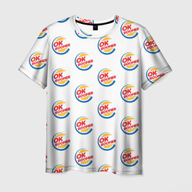 Мужская футболка 3D с принтом OK BOOMER , 100% полиэфир | прямой крой, круглый вырез горловины, длина до линии бедер | Тематика изображения на принте: ok boomer | зумеры | мемы | миллениалы | окей бумер