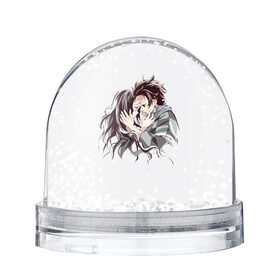 Снежный шар с принтом Kimetsu no Yaiba , Пластик | Изображение внутри шара печатается на глянцевой фотобумаге с двух сторон | blade of demon | demon slayer | kimetsu no yaiba | nezuko | tanjiro | клинок | рассекающий демонов