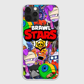 Чехол для iPhone 12 Pro Max с принтом BRAWL STARS , Силикон |  | 8 bit | 8 бит | brawl stars | brawler | crow | emz | leon | nita | sandy | spike | бравл старз | бравлер | ворон | леон | нита | спайк | сэнди | эмз