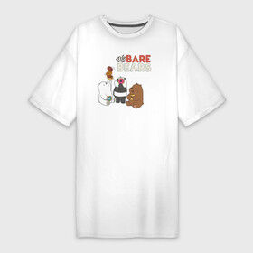 Платье-футболка хлопок с принтом baby Bears ,  |  | baby bears | bare bears | dsgngerzen | grizz | isebear | panpan | vdgerir
