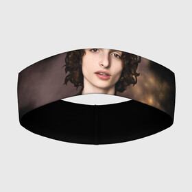 Повязка на голову 3D с принтом finn wolfhard ,  |  | finn wolfhard | очень странные дела | финн вулфард