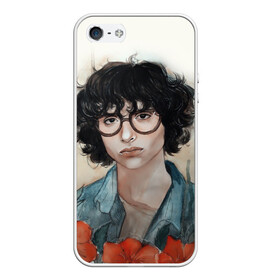 Чехол для iPhone 5/5S матовый с принтом finn wolfhard , Силикон | Область печати: задняя сторона чехла, без боковых панелей | finn wolfhard | очень странные дела | финн вулфард