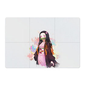Магнитный плакат 3Х2 с принтом Nezuko Kamado , Полимерный материал с магнитным слоем | 6 деталей размером 9*9 см | Тематика изображения на принте: demon | kamado | nezuko | slayer | камадо | недзуко | незуко | нэдзуко | нэзуко