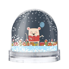Снежный шар с принтом Крысенок с шариком , Пластик | Изображение внутри шара печатается на глянцевой фотобумаге с двух сторон | 2020 | mouse | rat | годкрысы | годмыши | зима | зимняя | крыса | мороз | мышка | мышь | новогодняя | новый год | новый год 2020 | рождество | симолгода | снег | холод