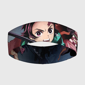 Повязка на голову 3D с принтом Клинок рассекающий демонов ,  |  | anime | demon slayer | kimetsu no yaiba | nezuko | tanjiro | аниме | клинок рассекающий демонов | клинок уничтожающий демонов | манга | нэдзуко | тандзиро