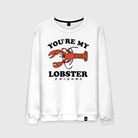 Мужской свитшот хлопок с принтом You`re my Lobster , 100% хлопок |  | chandler | friends | joe | joseph | lobster | monica | phoebe | pivot | rachel | ross | дженнифер | джо | джозеф | друзья | моника | росс | рэйчел | сериал friends | сериал друзья | фиби | чендлер