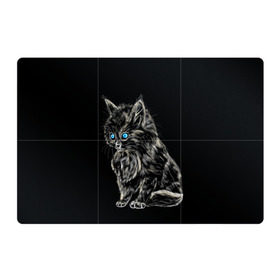Магнитный плакат 3Х2 с принтом Пушистый котёнок , Полимерный материал с магнитным слоем | 6 деталей размером 9*9 см | Тематика изображения на принте: животные | зверёк | кот | котёнок | милашка | няшка | счастье