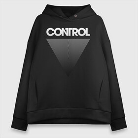 Женское худи Oversize хлопок с принтом Control , френч-терри — 70% хлопок, 30% полиэстер. Мягкий теплый начес внутри —100% хлопок | боковые карманы, эластичные манжеты и нижняя кромка, капюшон на магнитной кнопке | control | джесси | игра | контрол