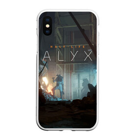 Чехол для iPhone XS Max матовый с принтом HALF-LIFE ALYX , Силикон | Область печати: задняя сторона чехла, без боковых панелей | alex | alyx | freeman | g man | gman | gordon | half | half life | halflife | life | valve | алекс | аликс | вальв | вэльв | гордон | джи | лайф | мен | фримен | халф | халф лайф | халфлайф