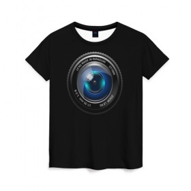 Женская футболка 3D с принтом Объектив , 100% полиэфир ( синтетическое хлопкоподобное полотно) | прямой крой, круглый вырез горловины, длина до линии бедер | camera | canon | nikon | photo | photograph | photographer | sony | камера | линза | объектив | фотик | фото | фотоаппарат | фотограф