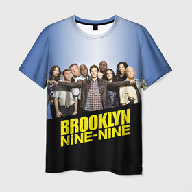 Мужская футболка 3D с принтом Brooklyn Nine-Nine , 100% полиэфир | прямой крой, круглый вырез горловины, длина до линии бедер | Тематика изображения на принте: 9 9 | 99 | andy | beatriz | brooklyn | detective | diaz | jake | nine nine | peralta | rosa | samberg | stephanie | беатрис | бруклин | детектив | джейк | перальта | роза | стефани | сэмберг | энди