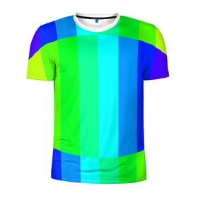 Мужская футболка 3D спортивная с принтом MAKE LOVE, NOT WAR , 100% полиэстер с улучшенными характеристиками | приталенный силуэт, круглая горловина, широкие плечи, сужается к линии бедра | Тематика изображения на принте: абстракция | градиент | многоцветный