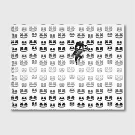 Альбом для рисования с принтом FORTNITE X MARSHMELLO , 100% бумага
 | матовая бумага, плотность 200 мг. | fortnite | games | marshmello | игры | маршмелло | фортнайт