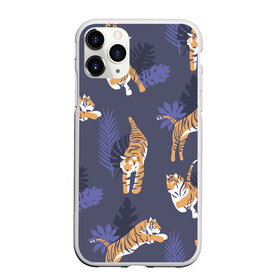 Чехол для iPhone 11 Pro матовый с принтом Тигриный прайд , Силикон |  | lion | tiger | гепард | дикие кошки | животные | кот | кошки | лев | пантера | тигр | тигры