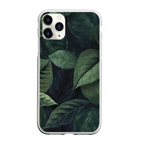 Чехол для iPhone 11 Pro Max матовый с принтом Лесная маскировка , Силикон |  | branch | foliage | leafy | nature | ветка | веточка | зеленый | лист | листочки | листья | природа | черный