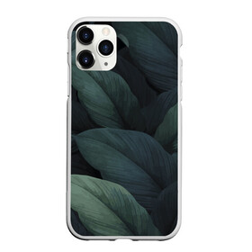 Чехол для iPhone 11 Pro Max матовый с принтом Тропическая маскировка , Силикон |  | branch | foliage | leafy | nature | ветка | веточка | зеленый | лист | листочки | листья | природа | черный