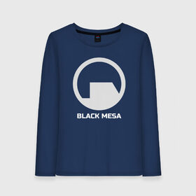 Женский лонгслив хлопок с принтом Black Mesa , 100% хлопок |  | alyx | black mesa | half life | half life 2 | халф лайф