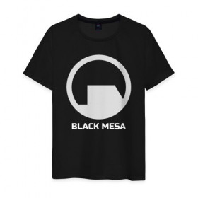 Мужская футболка хлопок с принтом Black Mesa , 100% хлопок | прямой крой, круглый вырез горловины, длина до линии бедер, слегка спущенное плечо. | Тематика изображения на принте: alyx | black mesa | half life | half life 2 | халф лайф