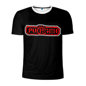 Мужская футболка 3D спортивная с принтом Purgen , 100% полиэстер с улучшенными характеристиками | приталенный силуэт, круглая горловина, широкие плечи, сужается к линии бедра | moscow punks | punks | punks not dead | purgen | московские панки | панки | пурген