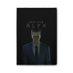 Обложка для автодокументов с принтом Half-Life Alyx , натуральная кожа |  размер 19,9*13 см; внутри 4 больших “конверта” для документов и один маленький отдел — туда идеально встанут права | alyx | g man | gordon freeman | half life | valve | vr | аликс | валв | гордон фриман | джи мэн | халф лаййф