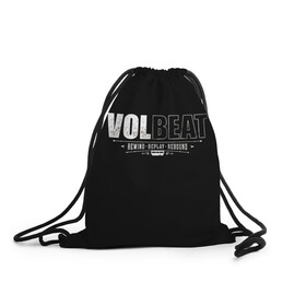 Рюкзак-мешок 3D с принтом Volbeat , 100% полиэстер | плотность ткани — 200 г/м2, размер — 35 х 45 см; лямки — толстые шнурки, застежка на шнуровке, без карманов и подкладки | groove metal | hardcore | psychobilly | rebound | replay | rewind | volbeat | волбит