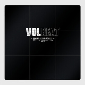 Магнитный плакат 3Х3 с принтом Volbeat , Полимерный материал с магнитным слоем | 9 деталей размером 9*9 см | groove metal | hardcore | psychobilly | rebound | replay | rewind | volbeat | волбит