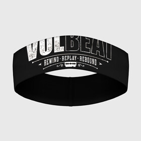 Повязка на голову 3D с принтом Volbeat ,  |  | groove metal | hardcore | psychobilly | rebound | replay | rewind | volbeat | волбит