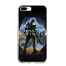 Чехол для iPhone 7Plus/8 Plus матовый с принтом Halo infinite , Силикон | Область печати: задняя сторона чехла, без боковых панелей | halo | halo 5 | halo 6 | halo infinite | xbox | xbox scarlett | игры | игры 2020 | иксбокс | иксбокс скарлетт | хало | хало 6 | хало инфинит