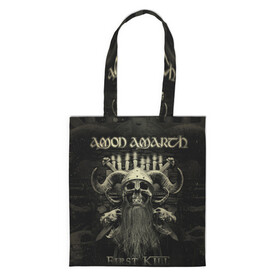 Шоппер 3D с принтом Amon Amarth , 100% полиэстер | Плотность: 200 г/м2; Размер: 34×35 см; Высота лямок: 30 см | amon amarth | metal | викинг метал | группы | дэт метал | метал | музыка | рок