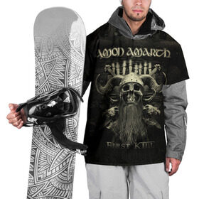 Накидка на куртку 3D с принтом Amon Amarth , 100% полиэстер |  | amon amarth | metal | викинг метал | группы | дэт метал | метал | музыка | рок