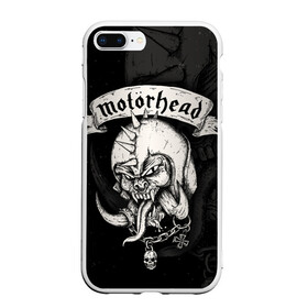 Чехол для iPhone 7Plus/8 Plus матовый с принтом Motorhead , Силикон | Область печати: задняя сторона чехла, без боковых панелей | motorhead | группы | лемми килмистер | метал | музыка | рок | хард рок | хеви метал