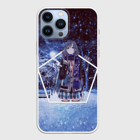 Чехол для iPhone 13 Pro Max с принтом Snow Bunny Girl ,  |  | no yume wo minai | seishun buta yarou | wa bunny girl senpai | аниме | глупый | девочки зайки | девушка | зима | манга | мечту | не понимает | ночь | парк | свет | свин | снег | этот