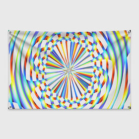 Флаг-баннер с принтом Обман зрения , 100% полиэстер | размер 67 х 109 см, плотность ткани — 95 г/м2; по краям флага есть четыре люверса для крепления | abstract | abstraction | texture | абстракция | геометрия | иллюзия | обман зрения | оптический узор | текстура