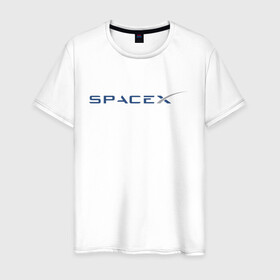Мужская футболка хлопок с принтом SPACEX - ИЛОН МАСК. , 100% хлопок | прямой крой, круглый вырез горловины, длина до линии бедер, слегка спущенное плечо. | elon musk | spacex | американский предприниматель | изобретатель | илон маск | инвестор | инженер