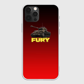 Чехол для iPhone 12 Pro Max с принтом Танк ЯРОСТЬ , Силикон |  | танк wot world of tanks шерман ярость fury из