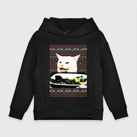 Детское худи Oversize хлопок с принтом Woman yelling at Cat meme , френч-терри — 70% хлопок, 30% полиэстер. Мягкий теплый начес внутри —100% хлопок | боковые карманы, эластичные манжеты и нижняя кромка, капюшон на магнитной кнопке | девушка кричит на кота | кот за столом | кот за столом мем | кричат на кота | кричат на кота мем | мем кот за столом | мем кричат на кота