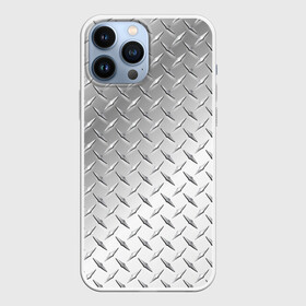 Чехол для iPhone 13 Pro Max с принтом Рифлёный металл ,  |  | Тематика изображения на принте: металл рифлёный железо блеск текстура