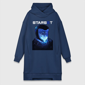 Платье-худи хлопок с принтом Starset ,  |  | astronaut | logo | rock | skull | space | starset | космонавт | космос | лого | рок | старсет | череп