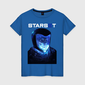 Женская футболка хлопок с принтом Starset , 100% хлопок | прямой крой, круглый вырез горловины, длина до линии бедер, слегка спущенное плечо | astronaut | logo | rock | skull | space | starset | космонавт | космос | лого | рок | старсет | череп