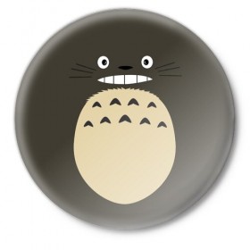 Значок с принтом Totoro ,  металл | круглая форма, металлическая застежка в виде булавки | Тематика изображения на принте: anime | hayao miyazaki | japanese | meme | miyazaki | piano | studio ghibli | tokyo | totoro | гибли | котобус | мой | сосед | сусуватари | тонари | тоторо | хаяо миядзаки