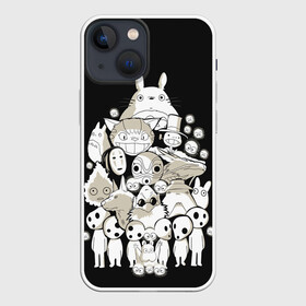 Чехол для iPhone 13 mini с принтом Totoro ,  |  | anime | hayao miyazaki | japanese | meme | miyazaki | piano | studio ghibli | tokyo | totoro | гибли | котобус | мой | сосед | сусуватари | тонари | тоторо | хаяо миядзаки