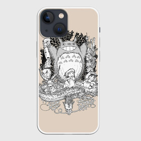 Чехол для iPhone 13 mini с принтом Тоторо ,  |  | anime | hayao miyazaki | japanese | meme | miyazaki | piano | studio ghibli | tokyo | totoro | гибли | котобус | мой | сосед | сусуватари | тонари | тоторо | хаяо миядзаки