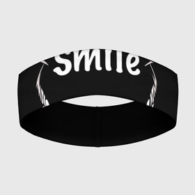 Повязка на голову 3D с принтом Smile ,  |  | smile | words | зубы | надпись | улыбка