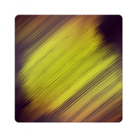 Магнит виниловый Квадрат с принтом Золотой штрих , полимерный материал с магнитным слоем | размер 9*9 см, закругленные углы | золотое | интересное | летние | осеннее | солнечное | цветное