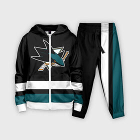 Детский костюм 3D с принтом Сан Хосе Шаркс ,  |  | hockey | nhl | san jose | san jose sharks | sharks | usa | нхл | сан хосе | сан хосе шаркс | спорт | сша | хоккей | шайба | шаркс