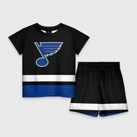 Детский костюм с шортами 3D с принтом Сент Луис Блюз НХЛ ,  |  | Тематика изображения на принте: blues | hockey | nhl | st. louis | st. louis blues | usa | блюз | нхл | сент луис | сент луис блюз | спорт | сша | хоккей | шайба